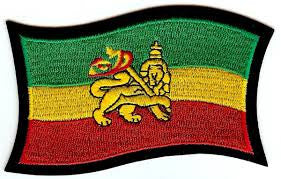 Rasta Lion Flag Patch - HalfMoonMusic