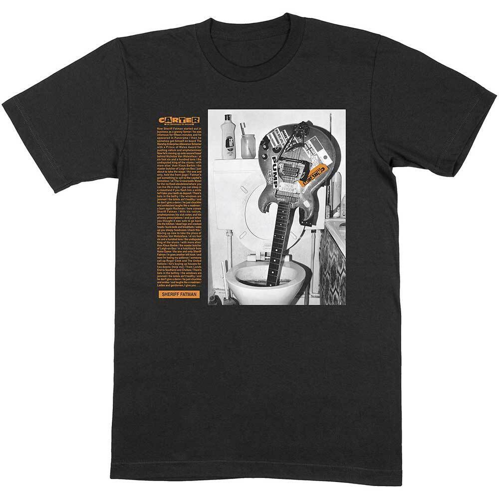 Unisex CarterUSM Sheriff Fatman Guitar T-shirt - HalfMoonMusic