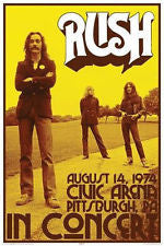 Rush Concert Poster - HalfMoonMusic