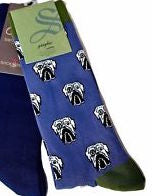 Mens Bulldog Bamboo Crew Socks - HalfMoonMusic