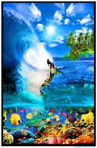 Surf Reef Blacklight Poster - HalfMoonMusic