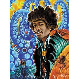 Jimi Hendrix Octopus Sticker - HalfMoonMusic