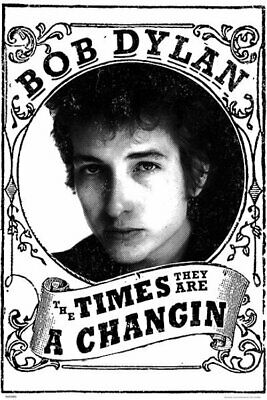bob dylan times are changing poster - HalfMoonMusic