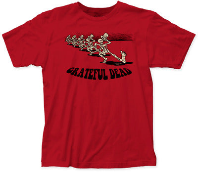 Mens Grateful Dead Skeleton Parade T-shirt - HalfMoonMusic