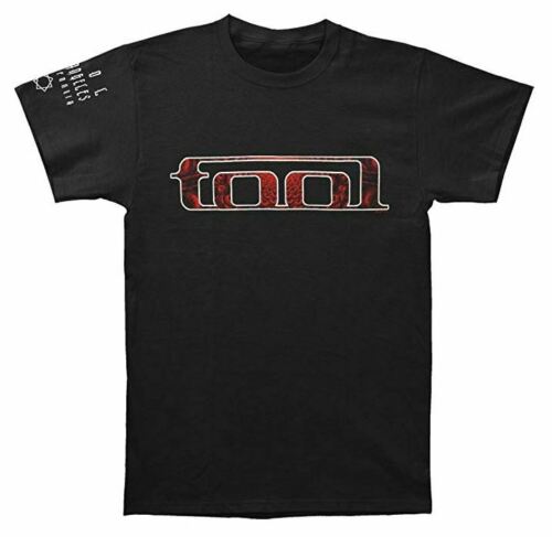 Mens Tool Red Swirl Pattern T-shirt - HalfMoonMusic