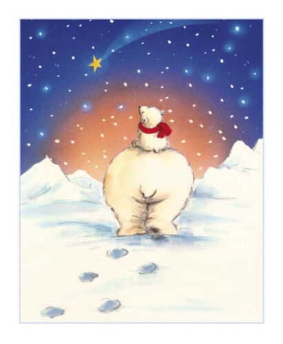 Makiko Off We Go Polar Bear Art Print - HalfMoonMusic