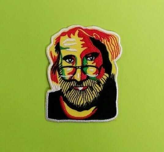 Jerry Garcia Rasta Face Patch - HalfMoonMusic