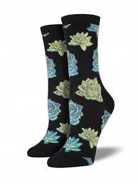 Women's Succulent Socks - HalfMoonMusic