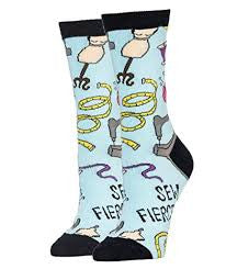 Women's Sew Fierce Socks - HalfMoonMusic