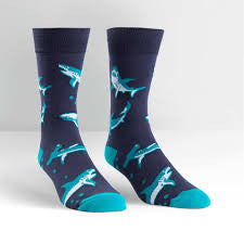 Men's Shark Attack Socks - HalfMoonMusic