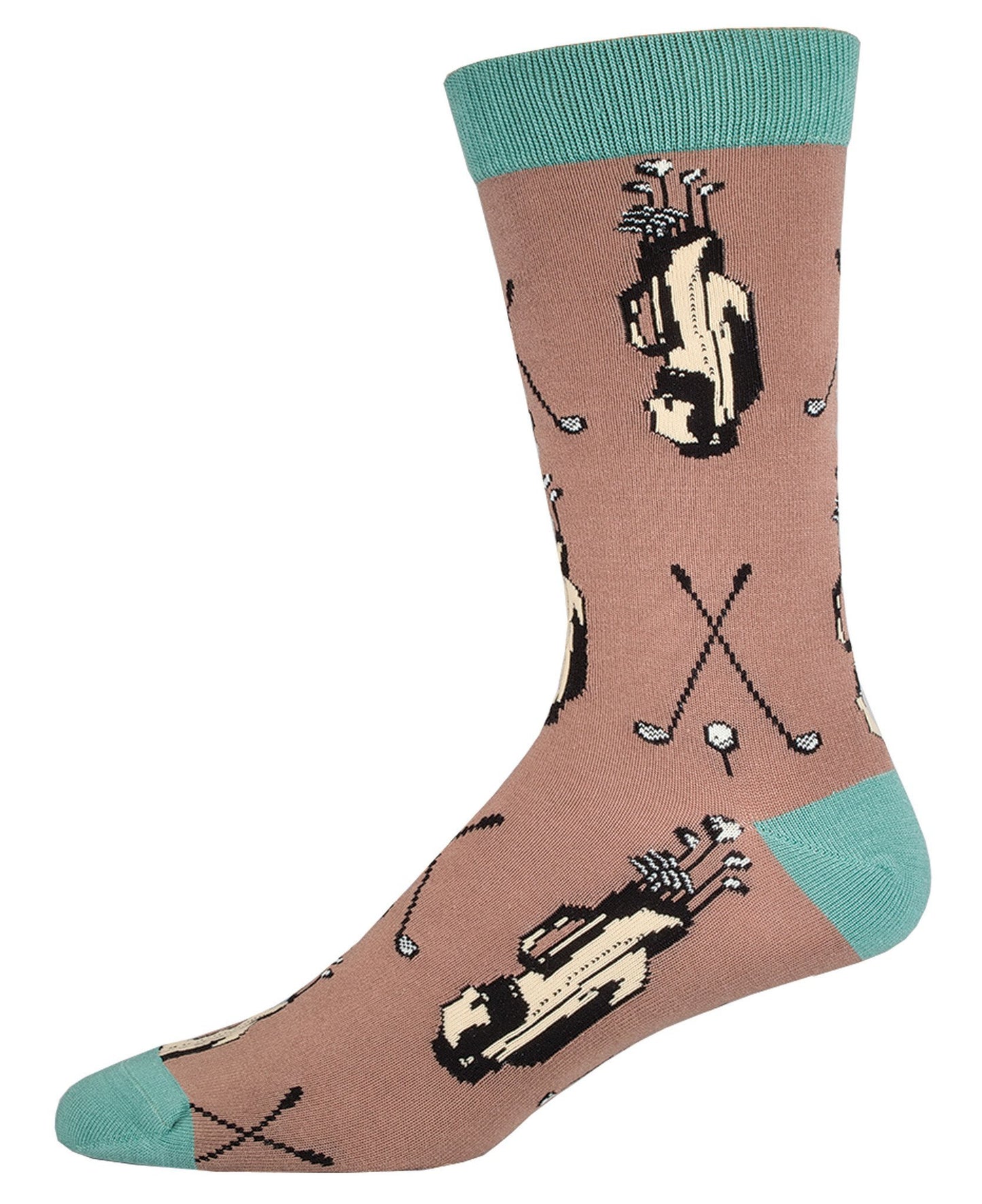 Mens Golf Club Bamboo Crew Socks - HalfMoonMusic