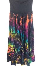 Ladie's Long Half Tie Dye Skirt - HalfMoonMusic