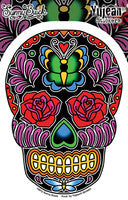 Sugar Skull W/ Butterfly - HalfMoonMusic