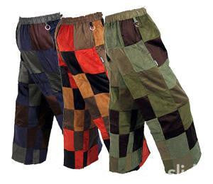 Men's Patchwork Corduroy Pants - HalfMoonMusic