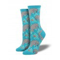 Swimming Manatees Women's Socks - HalfMoonMusic