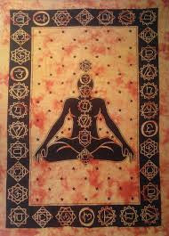 Tie Dye Yoga Tapestry - HalfMoonMusic