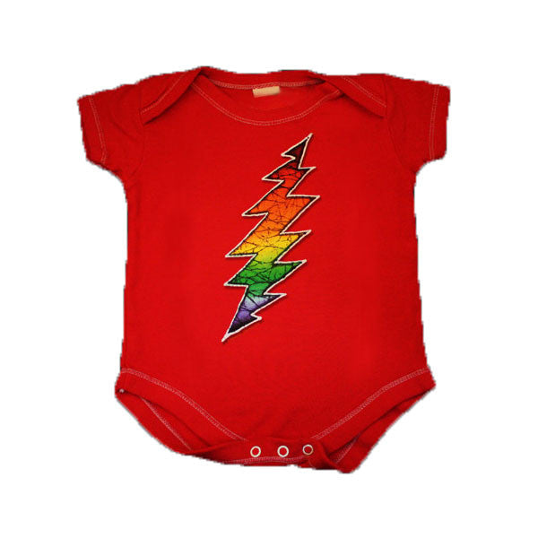 Rainbow Bolt Onesie - HalfMoonMusic