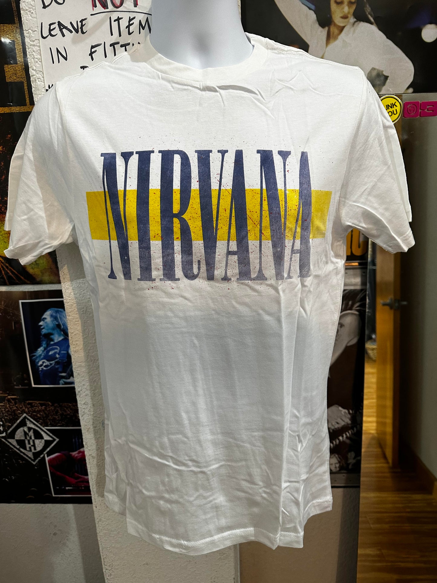 Men's Distressed Nirvana Logo T-Shirt - HalfMoonMusic