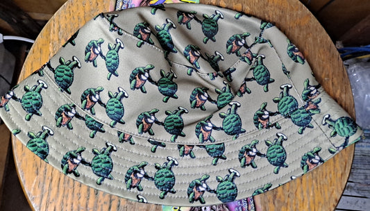 Grateful Dead Jumble Pattern Logo Bucket Hat