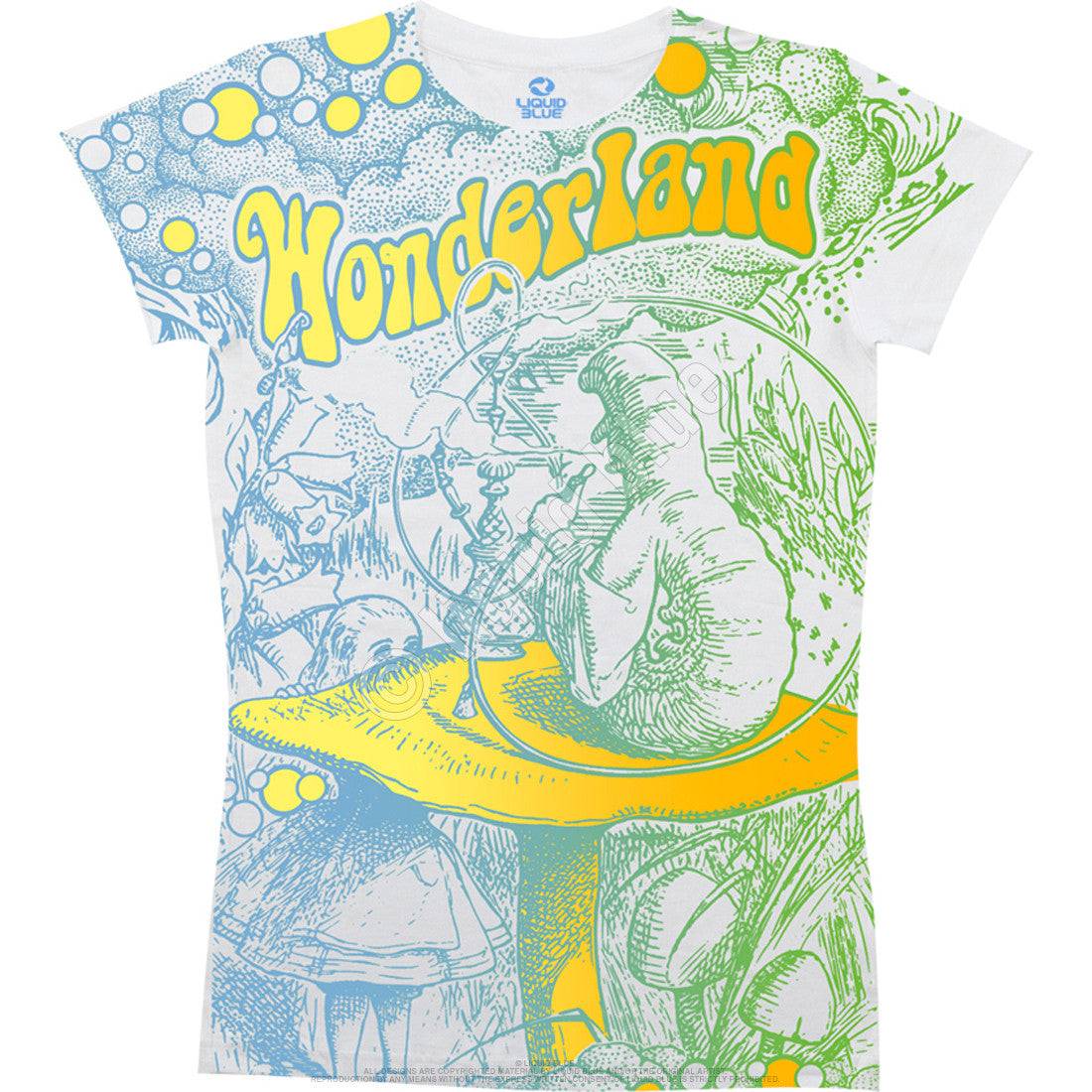 Alice in Wonderland Caterpillar Women's T-shirt - HalfMoonMusic