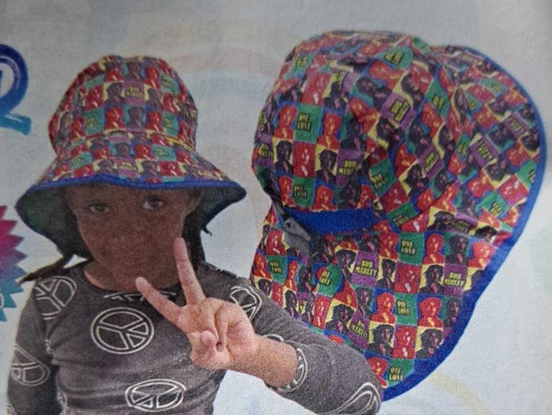 Youth Band Print Protective Sun Hats