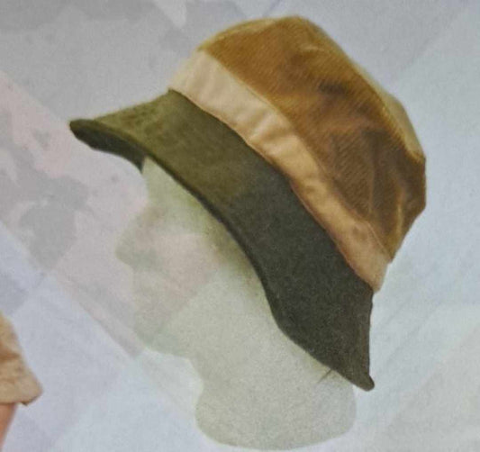 Patchwork Corduroy Multi-Color Bucket Hat