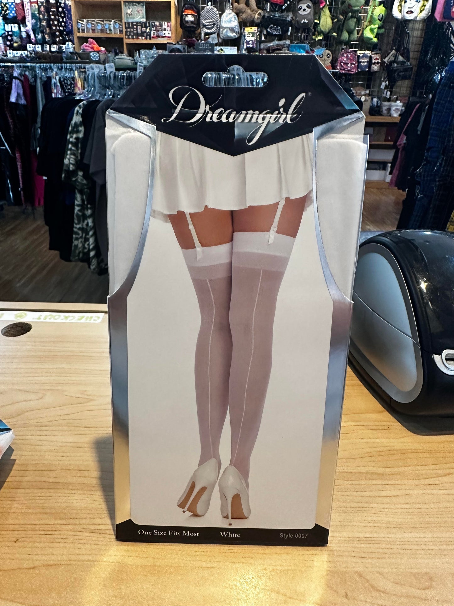 Women's Halloween Accessory - Sheer Thigh High Stocking - HalfMoonMusic
