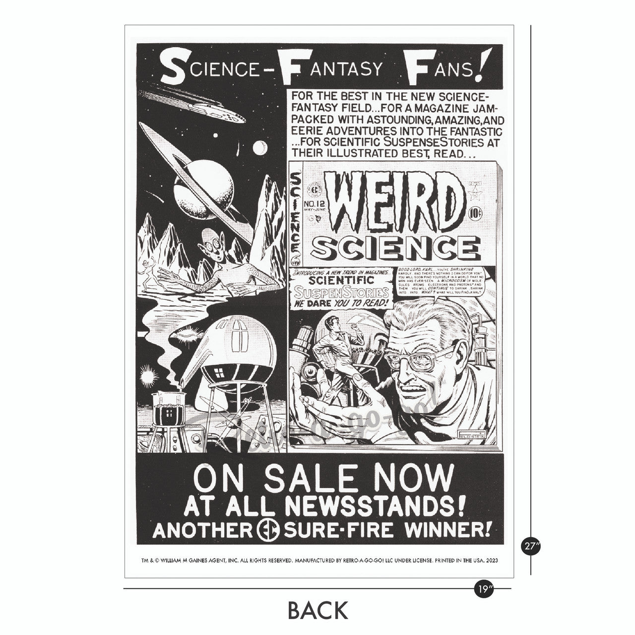 EC Comics Weird Science No. 9 Large Format Print