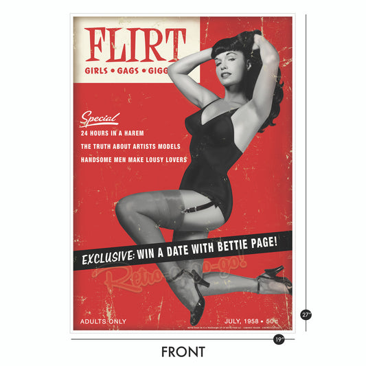 Bettie Page Flirt Large Format Print