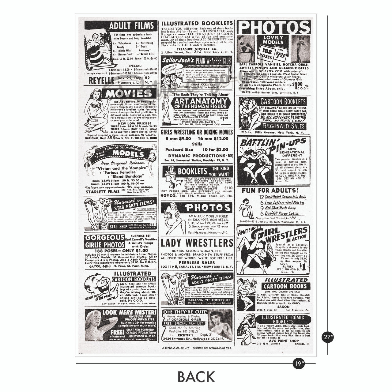 Film Fun Cycle Girl Large Format Poster Print