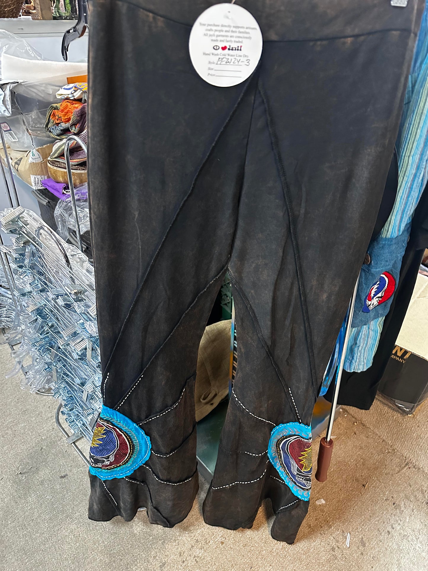 Women's Outer Stitch SYF Embroidered Patch Bell Bottoms