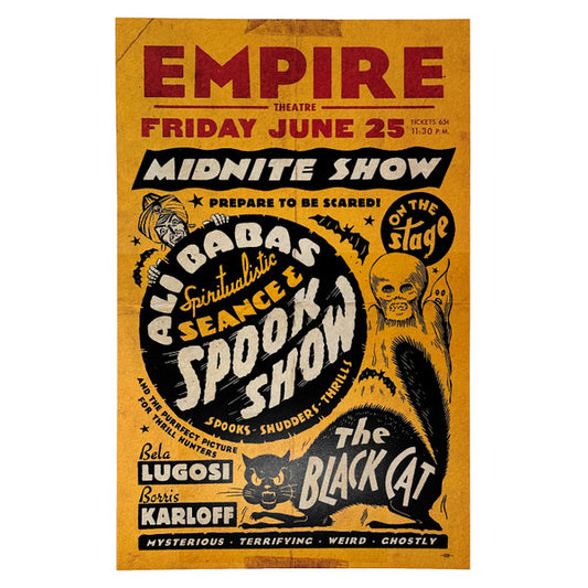 Black Cat Spook Show Poster