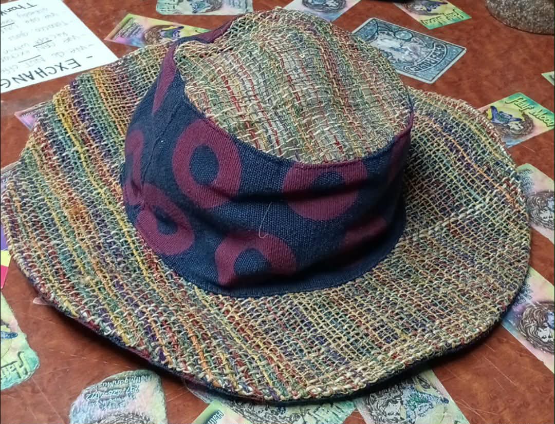 Phish Donut Print Hemp Rough Edge Hat