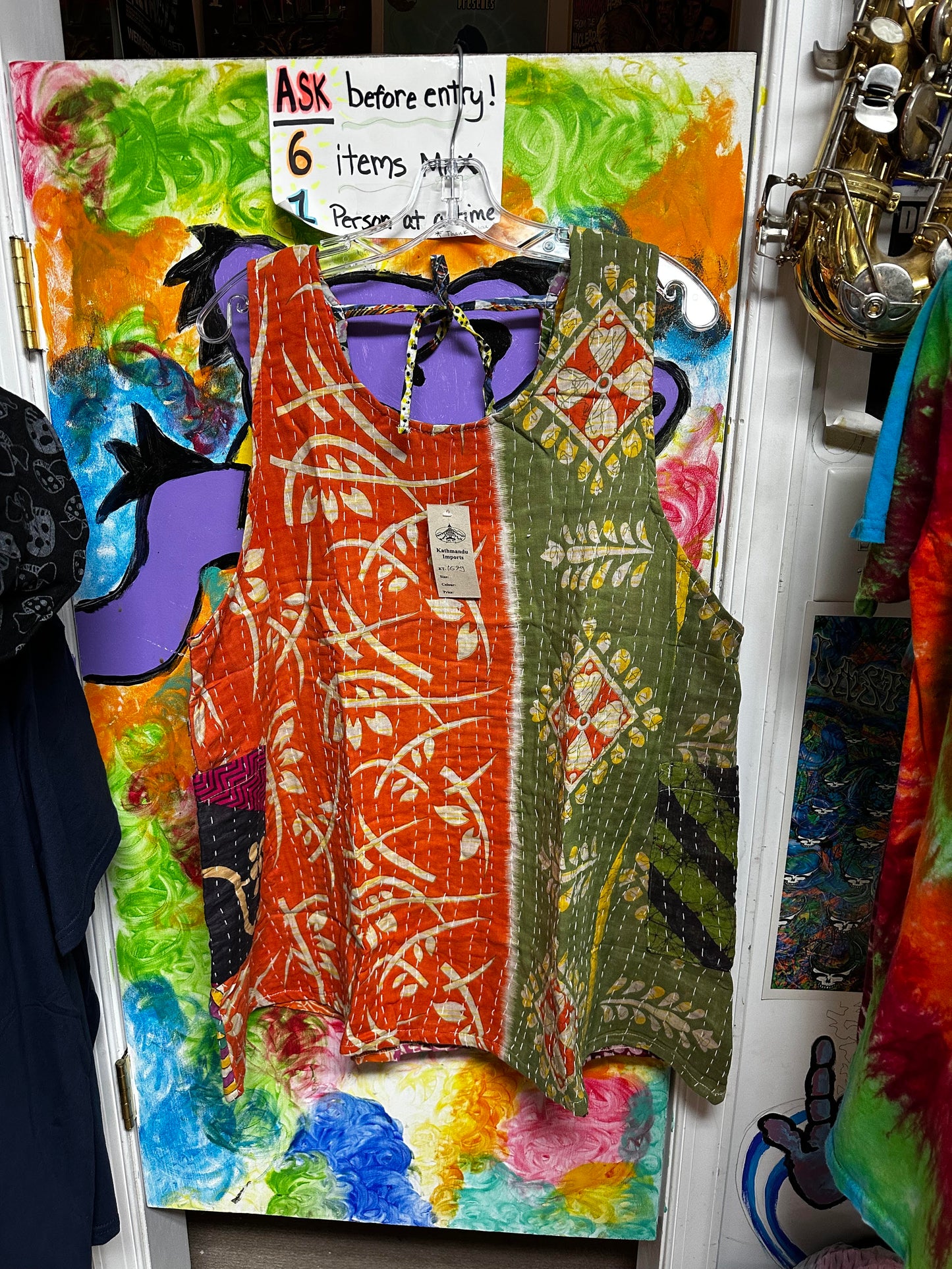 Women's Kantha Cotton Sleevless Patchwork Tunic