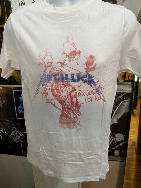 Men's Metallica Distressed Justice For All T-Shirt - HalfMoonMusic