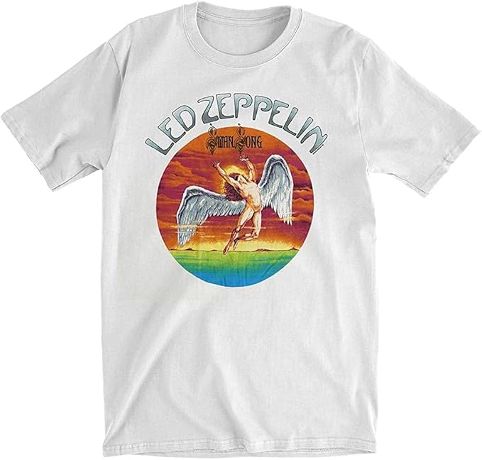 Men's Led Zeppelin Swan Song Sunset White T-Shirt