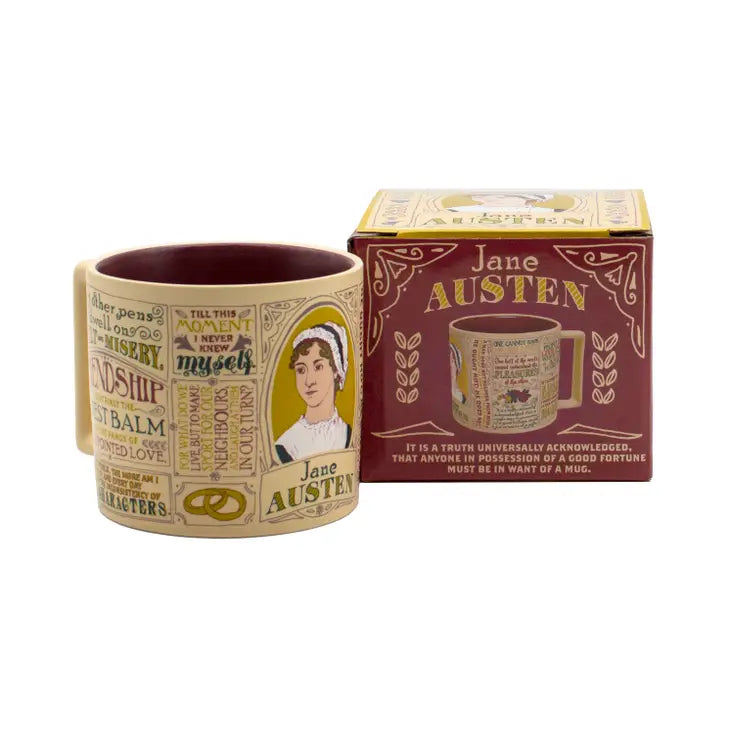 Jane Austen Quotes Mug - HalfMoonMusic