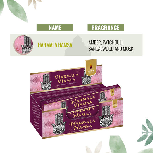 Harmala Hamsa Natural Incense - HalfMoonMusic