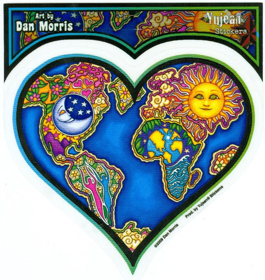 Dan Morris Earth Heart Sticker