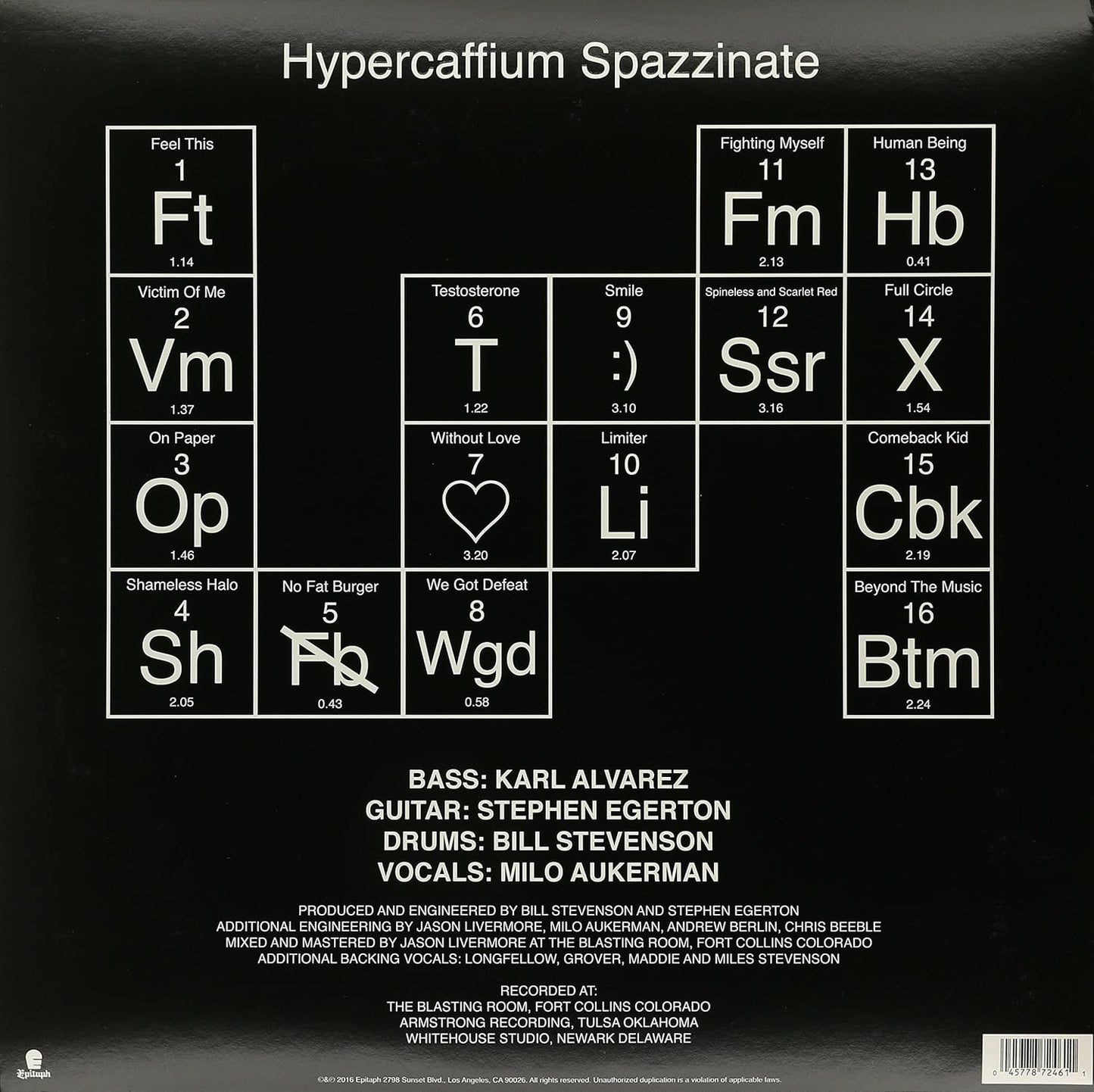 Descendents-Hypercaffium Spazzinate Vinyl LP