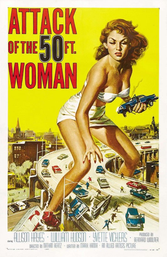 Attack Of The 50ft Woman Poster - HalfMoonMusic