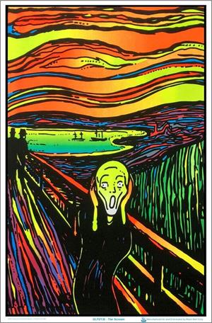 The Scream Blacklight Poster