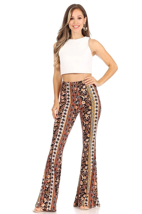 Women's Aztec Wide Leg Flare Pant