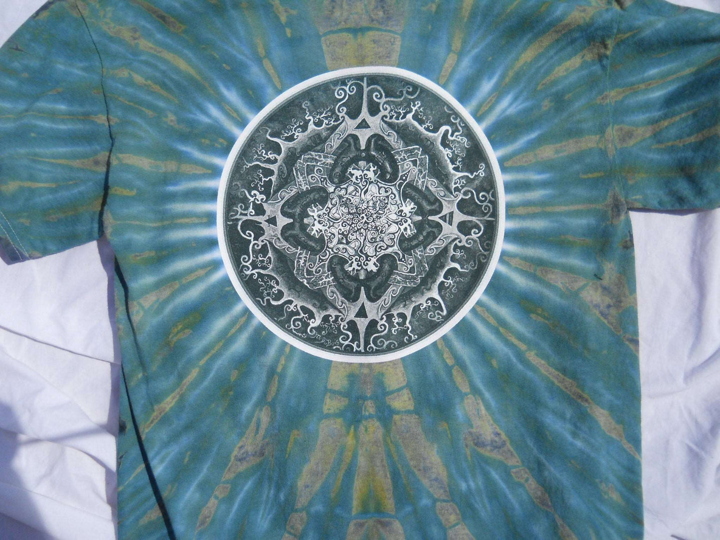 Alchemical Mandala Tie-Dye T-Shirt - HalfMoonMusic