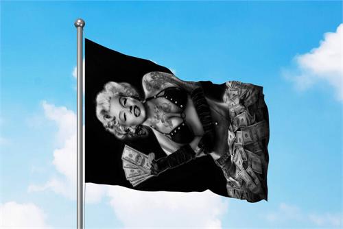 Marilyn Monroe Money Shot Flag