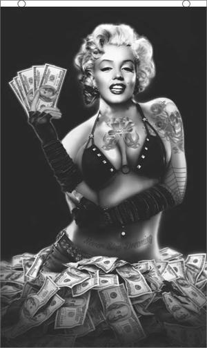 Marilyn Monroe Money Shot Flag