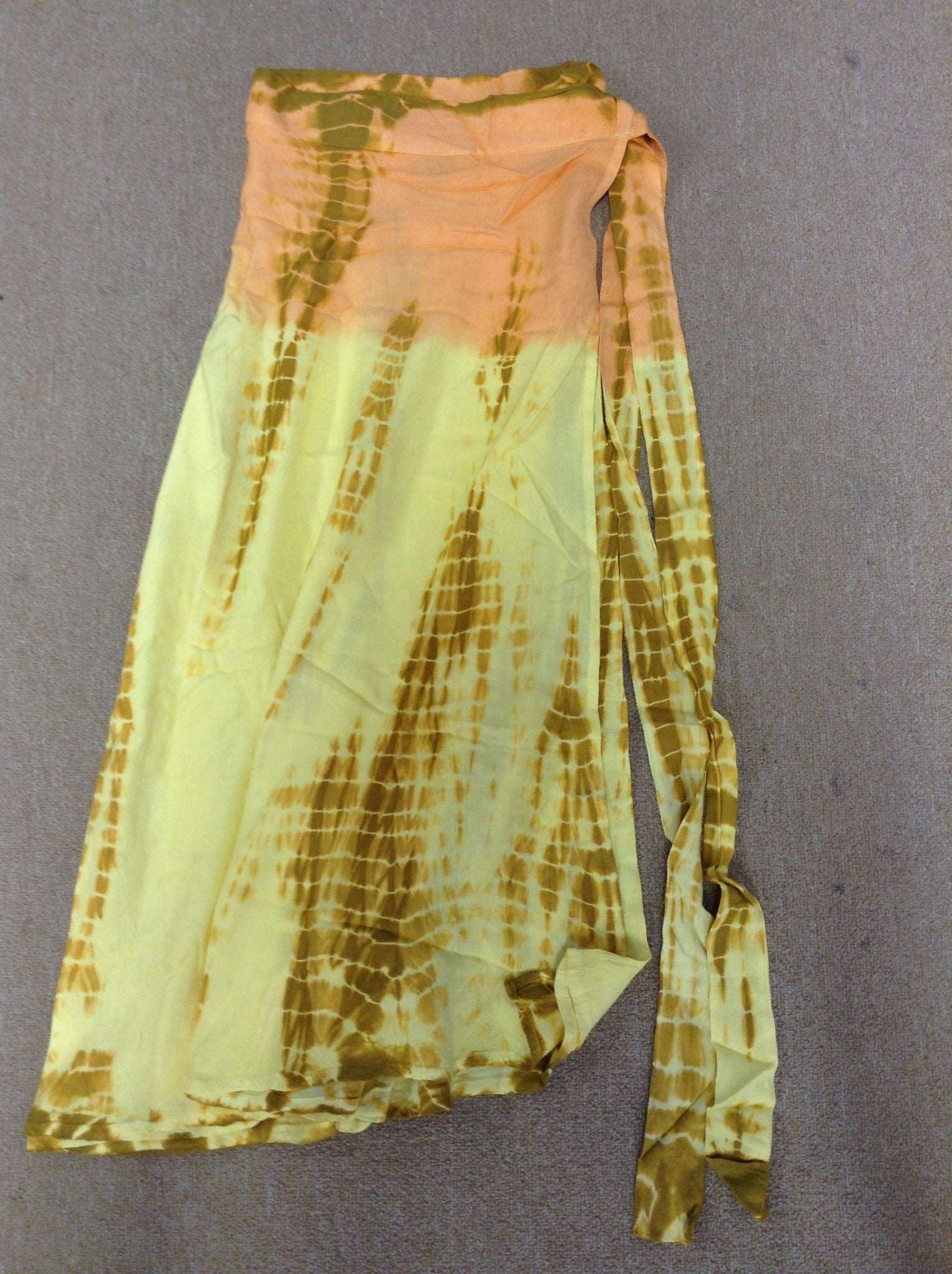 Assorted Rayon Tie Dye Wrap Skirt - HalfMoonMusic