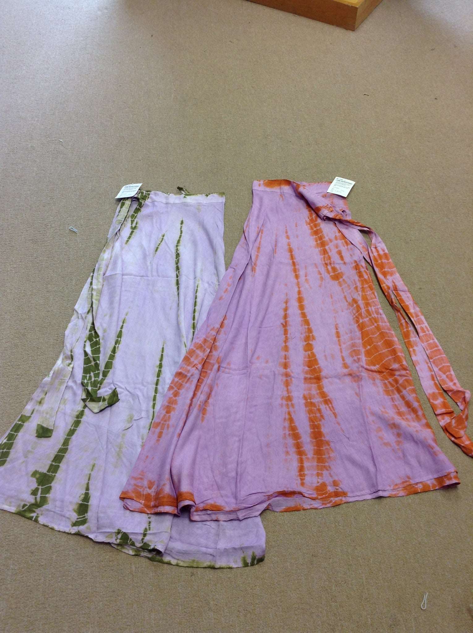 Assorted Long Tie-Dye Wrap Skirts - HalfMoonMusic