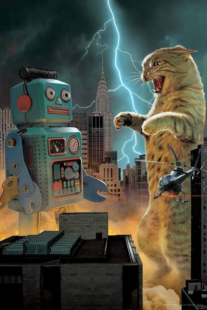 Catzilla Vs. Robot Poster