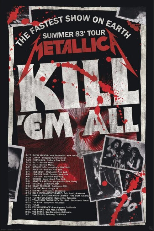 Metallica Kill'em All 83 Tour
